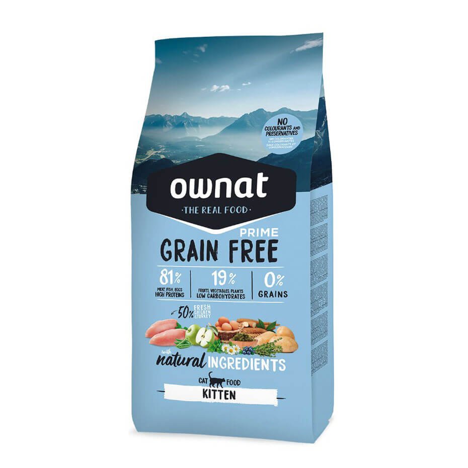 Ownat Grain Free Prime Kitten Pienso Natural Sin Cereales para Gatitos