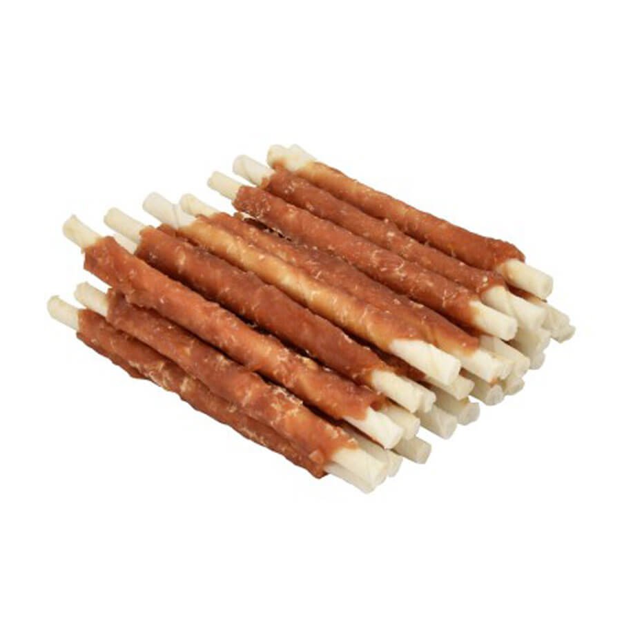 Palito de pollo 25-28 cm para perros – snack natural dental