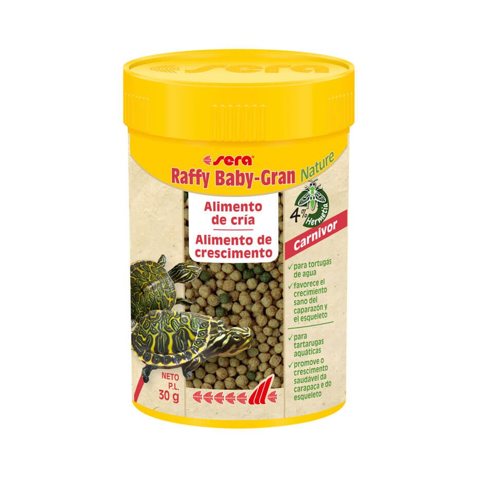 Sera Raffy Baby-Gran Nature 100ml pienso completo para tortugas acuáticas jóvenes