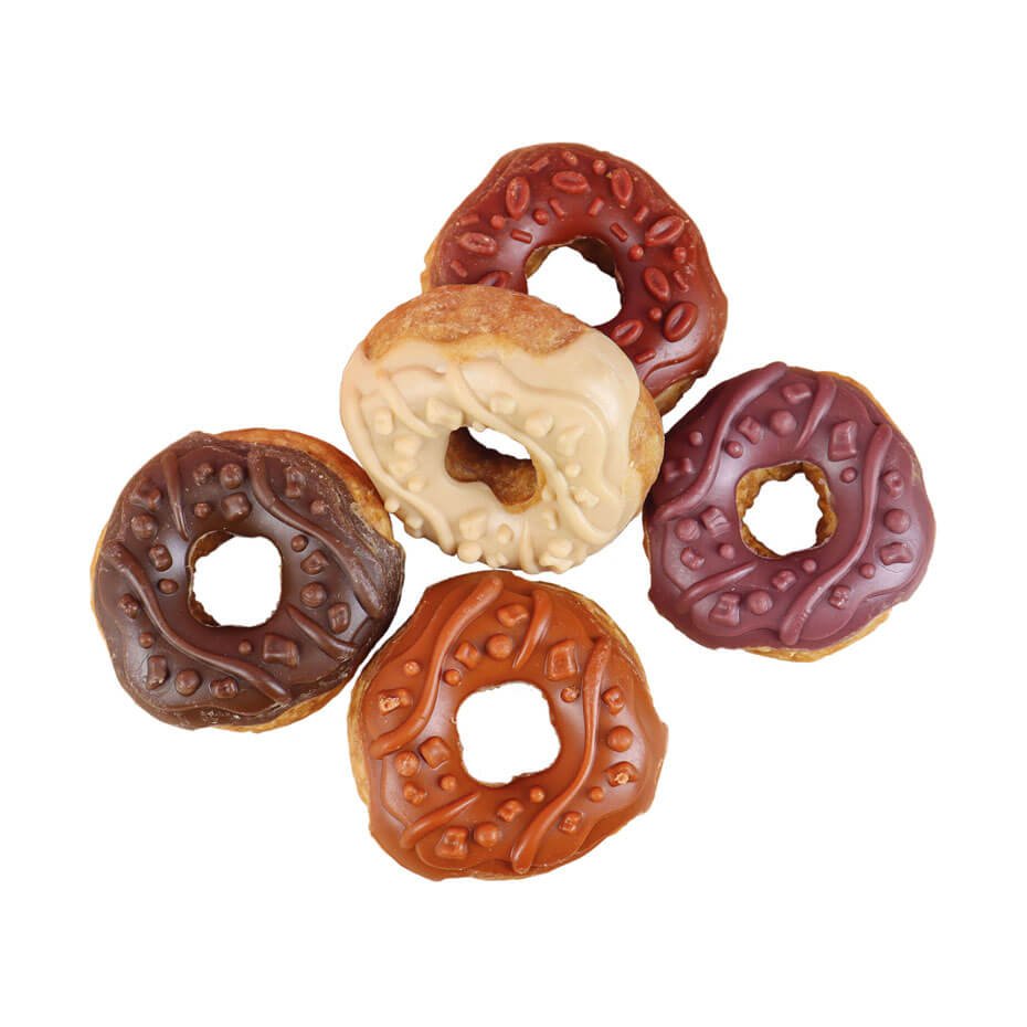 Rosquilla de pollo sabores surtidos para perros snack individual