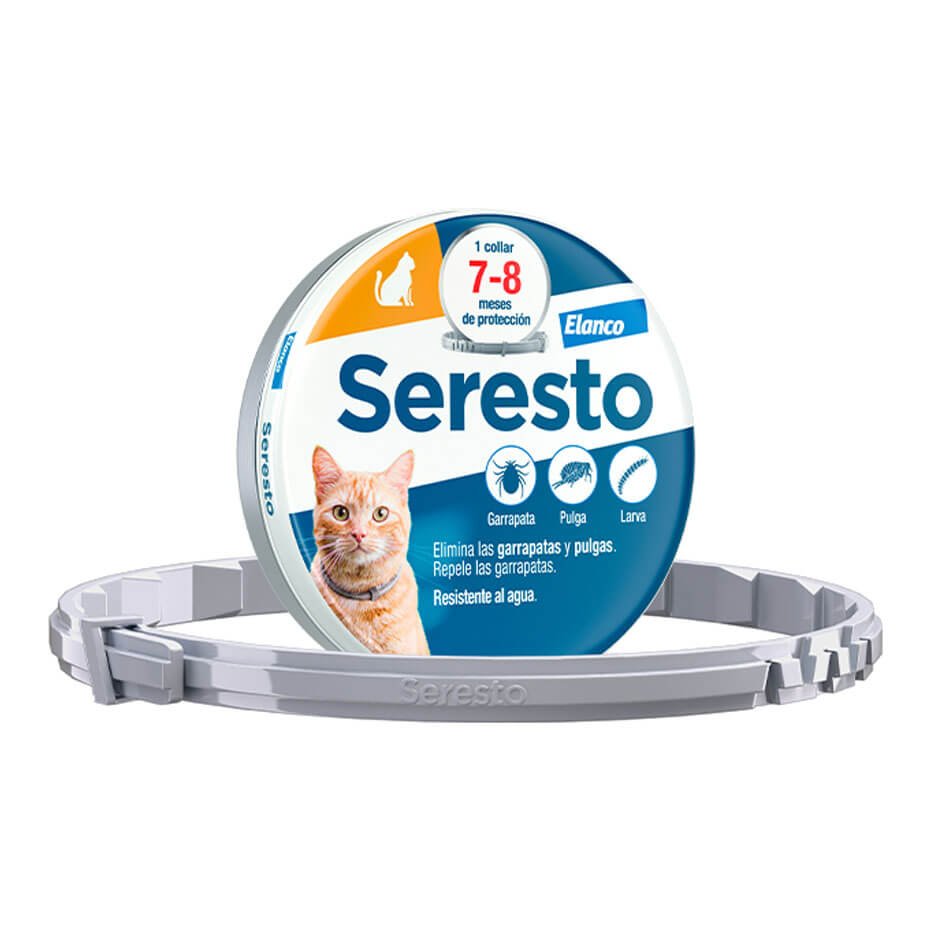 Seresto Collar Antiparasitario para Gatos Pulgas Garrapatas 8 Meses