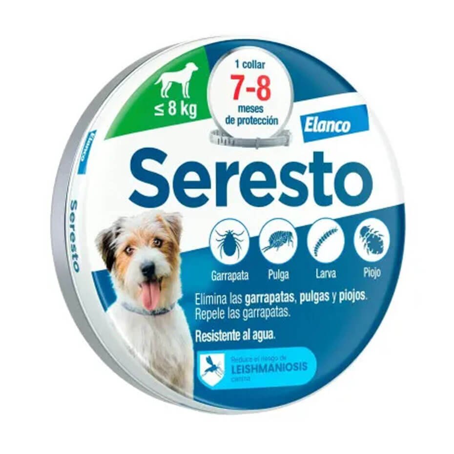 Seresto Collar Antiparasitario Perros hasta 8 kg Pulgas Garrapatas