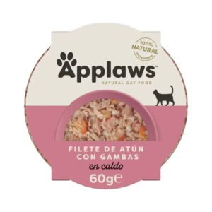 Applaws Cat Tarrina Filete de Atún y Gambas 60g