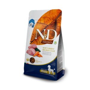 N&D Brown Cordero, Spirulina y Zanahoria Adult Mini 2kg – pienso seco para perros adultos