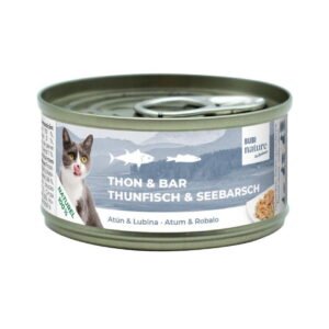 Bubi Nature Atún con Lubina 70g Lata Complementaria Natural para Gatos