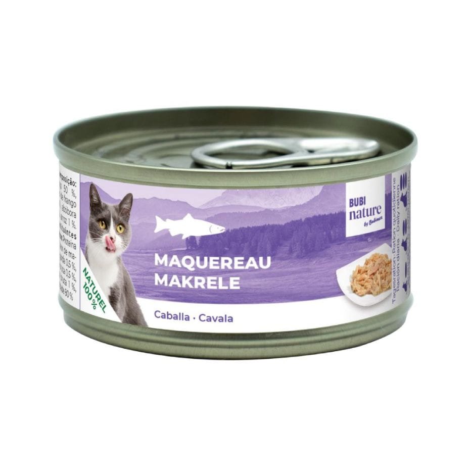 Bubi Nature Caballa 70g Lata Complementaria Natural para Gatos