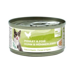 Bubi Nature Pollo con Hígado 70g Lata Complementaria Natural para Gatos