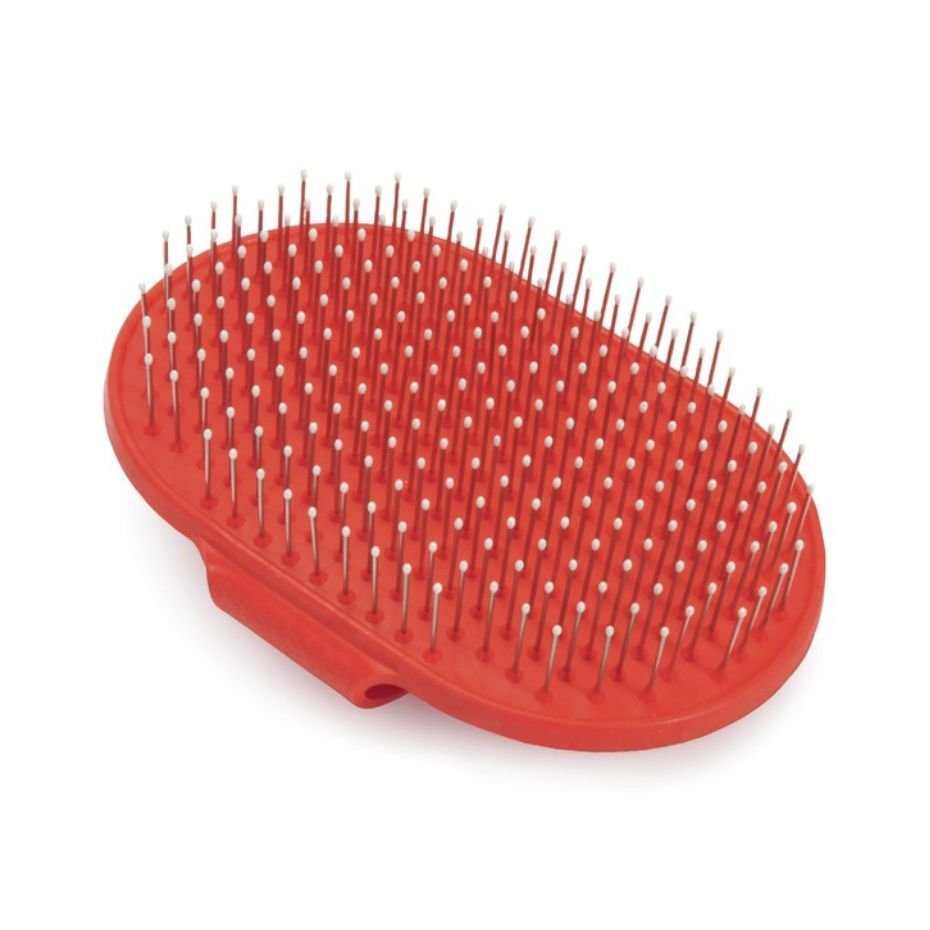 Cepillo Palmar para Mascotas con Mango Ergonómico Pelo Corto y Duro