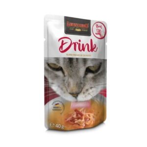 Leonardo Drink Beef 40g – Bebida Complementaria para Gatos Adultos con Ternera