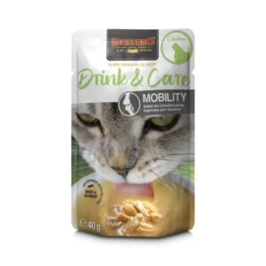 Leonardo Drink & Care Mobility Chicken 40g – Bebida Complementaria para Gatos Adultos