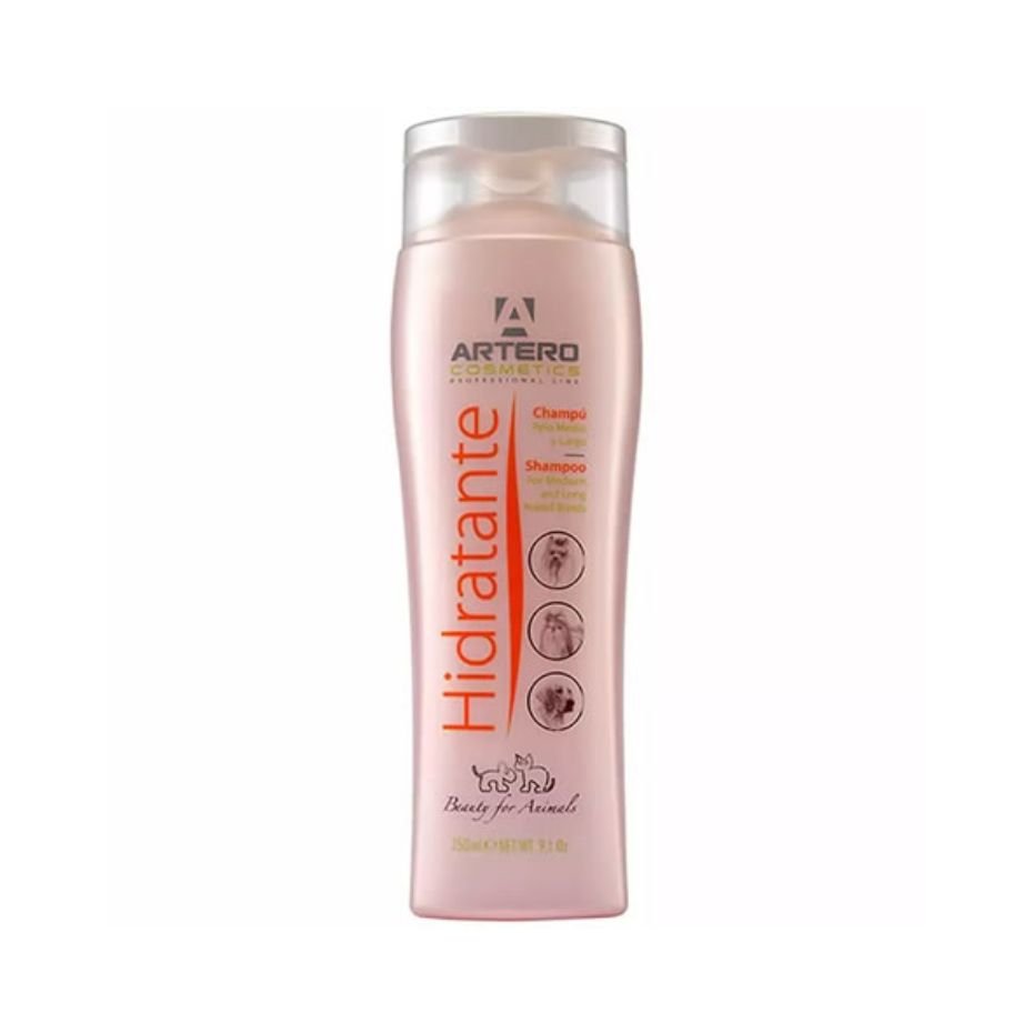 Champú Hidratante Artero 250ml para Perros y Gatos Pelo Largo