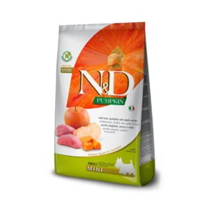 N&D Pumpkin Canine Jabalí y Manzana Adult Mini 2,5kg – pienso seco para perros adultos