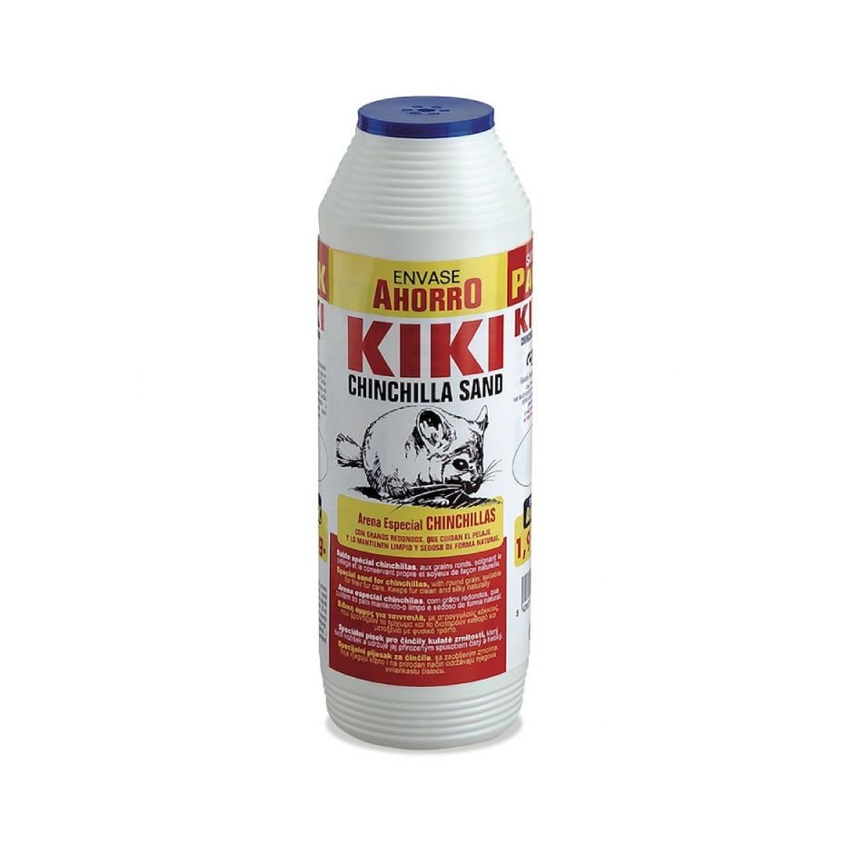 Kiki Arena Especial para Chinchillas 1,9kg Baño Seco Cuidado del Pelaje
