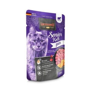 Leonardo Senior Puro Ternera 85g – Alimento Húmedo Completo Sin Cereales para Gatos Senior