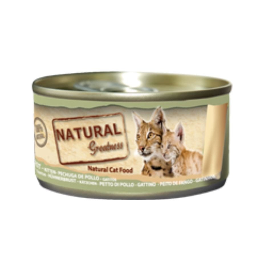 Natural Greatness Pechuga de Pollo para Gatitos 70g Lata Complementaria
