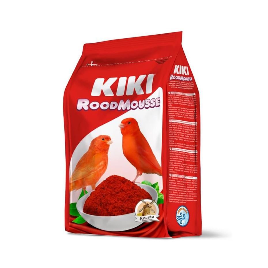 Kiki Rood Mousse Pasta de Cría Roja para Canarios 300g Alimentación Completa