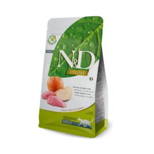 N&D Prime Feline Jabalí y Manzana Adulto 1,5kg – pienso seco para gatos adultos