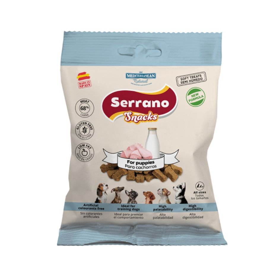 Snacks Serrano Especial Cachorros Mediterranean Natural 85g Premio Natural