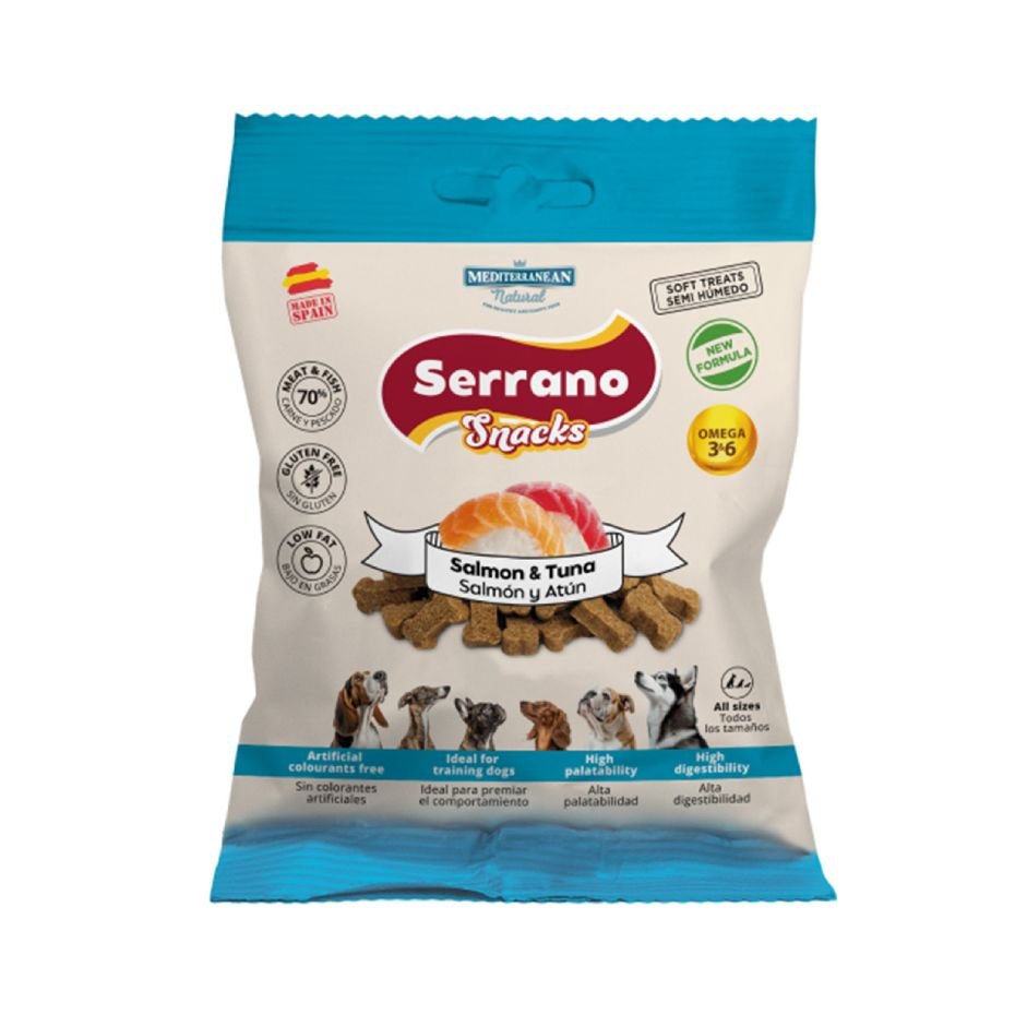 Snacks Serrano de Salmón y Atún Mediterranean Natural 85g Omega 3 y 6