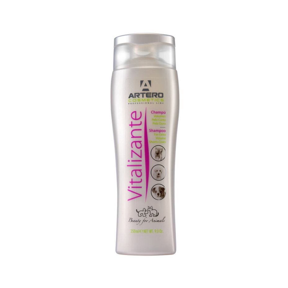 Champú Vitalizante Artero 250ml Volumen y Cuidado para Perros y Gatos