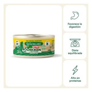 Wild Balance Lata de Pollo para Gatos 120g Filosofía BARF