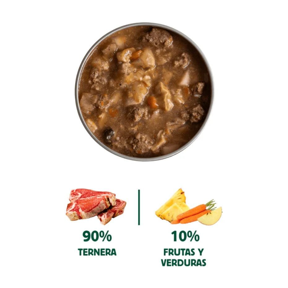 Cazuela Wild Balance Ternera y Piña para Perros 280g 2 Cazuela Wild Balance Ternera y Piña para Perros 280g - Imagen 2
