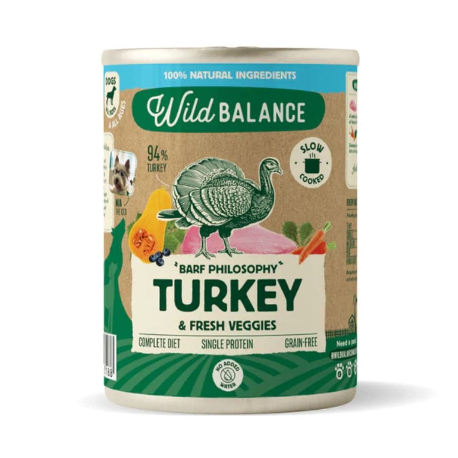 Lata Wild Balance Pavo para Perros 400g 1 Lata Wild Balance Pavo para Perros 400g